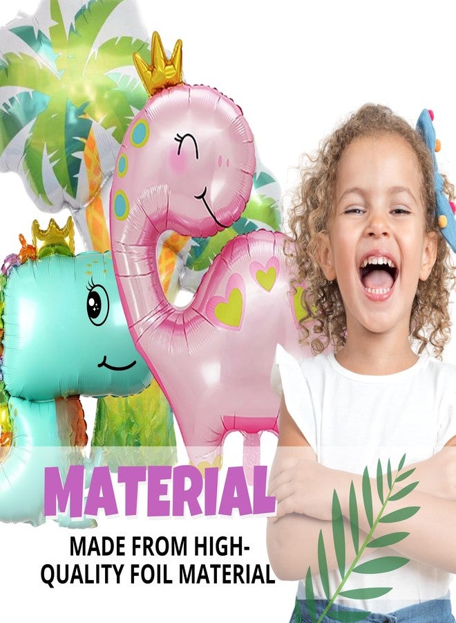 BOGAZNET 12 PCS Dinosaur Birthday Party Balloons - Large Pink Dino Balloons for Baby Shower and Dinosaur Party Decorations Baby Dino Balloons for Birthday Party - Image 3